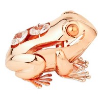 image crystocraft lucky Frog Rose Gold