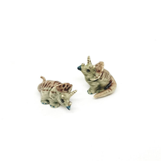 image Styracosaurus mini set porcelain mini figurines set 2