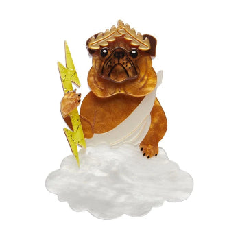 The Pious Pug Erstwilder Brooch