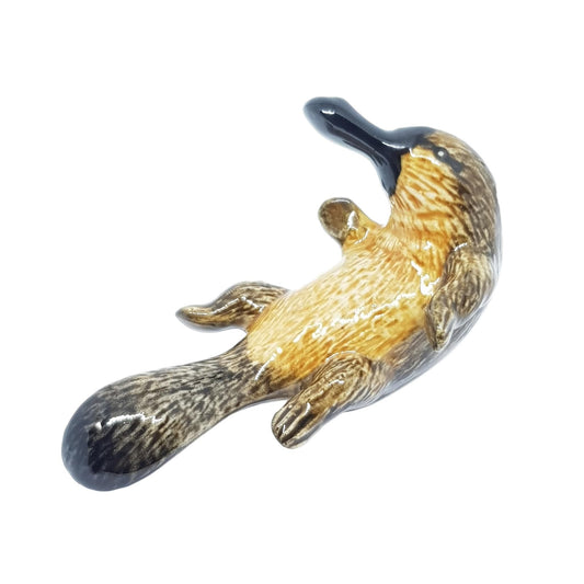 Platypus on back New Ceramic Miniature Figurine
