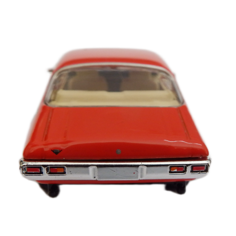 Model of a red car on a white background