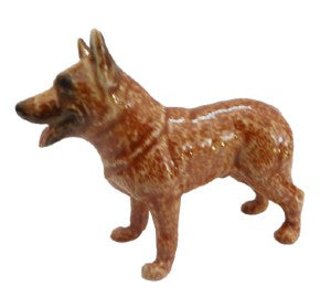 image Red Cattle Dog New miniature porcelain figurine