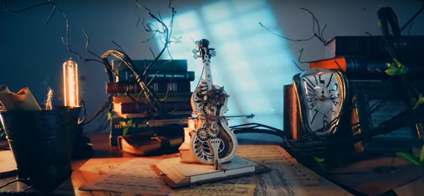 ROKR Magic Cello Robotime model puzzle kit