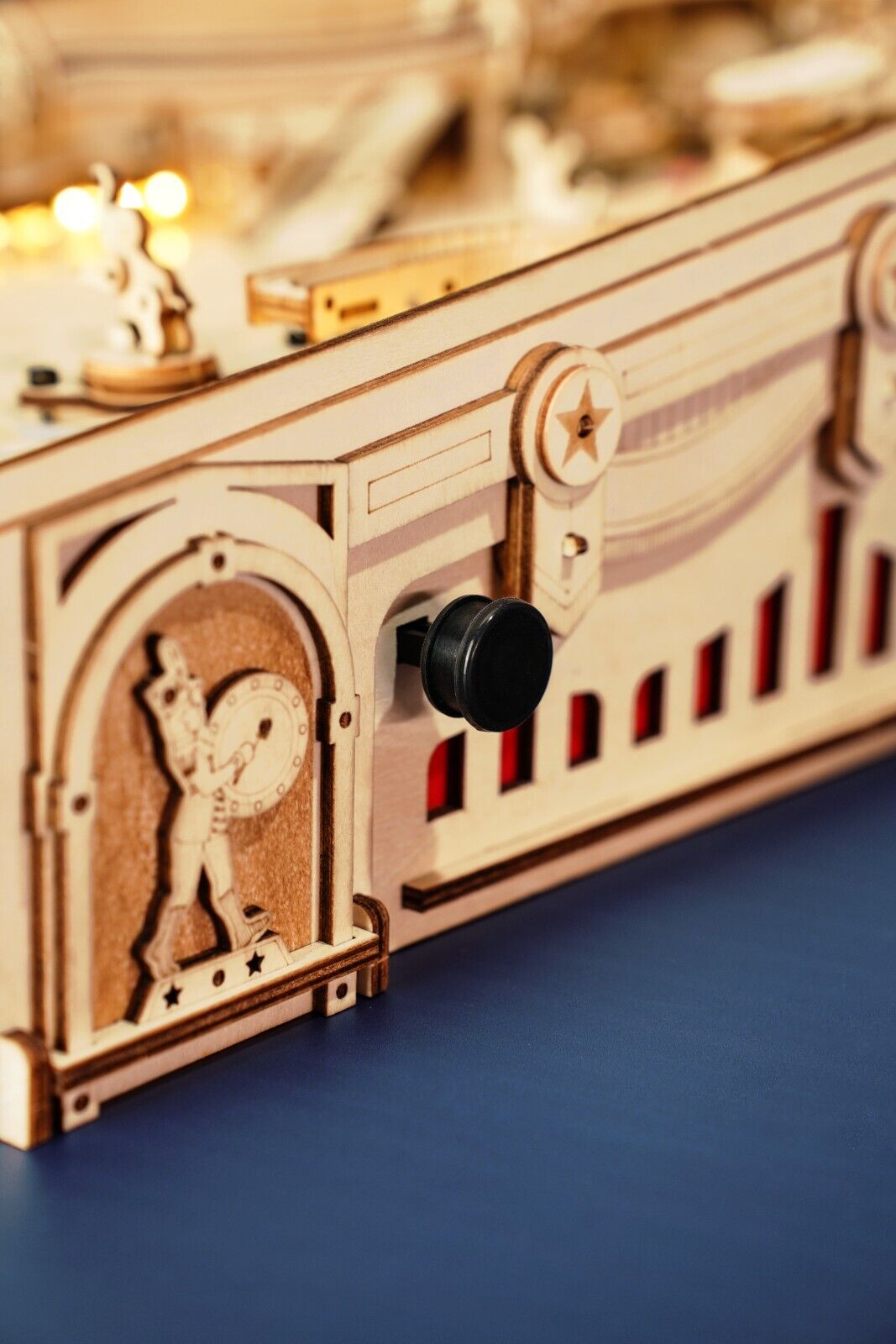 image ROKR 3D Pinball Machine 3D Wooden Robotime model kit EG01 image 7