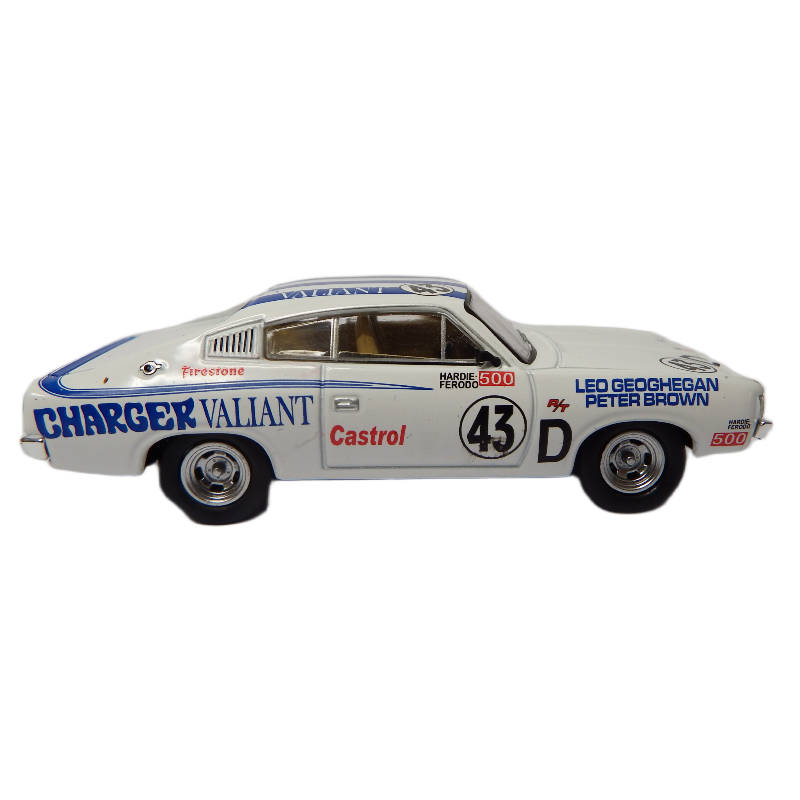 Model car with racing livery on a white background