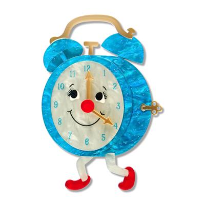 Silky's Clock Erstwilder Brooch