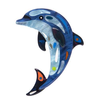 The Boastful Bottlenose Dolphin Erstwilder Brooch