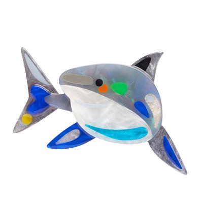 The Guileless Great white shark Erstwilder Brooch