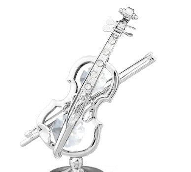Crystocraft Violin Silver