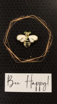 IMAGE Bee Happy Guardian Angel pin BROOCH