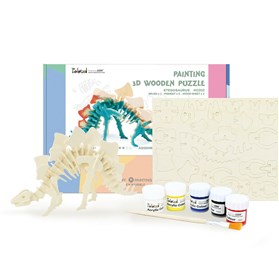 image  Robotime Rowood Stegosaurus 3D Paint wood Puzzle  