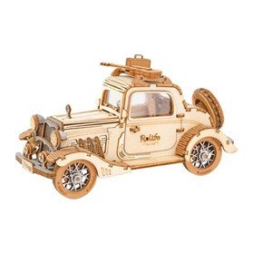 image  Rolife Vintage Car 3 D  wooden static woodn model kit