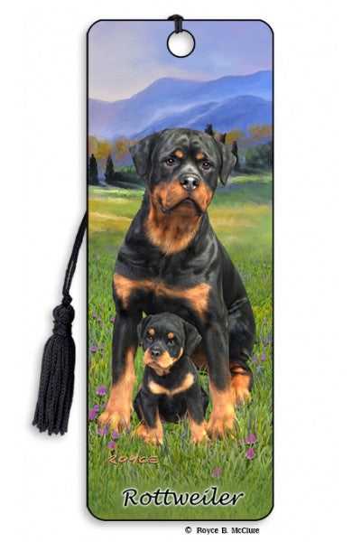 Artgame Rottweiler 3D Bookmark