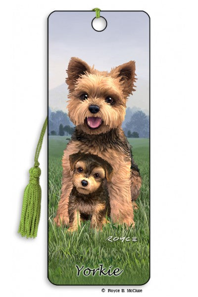 Artgame Yorkie 3D Bookmark