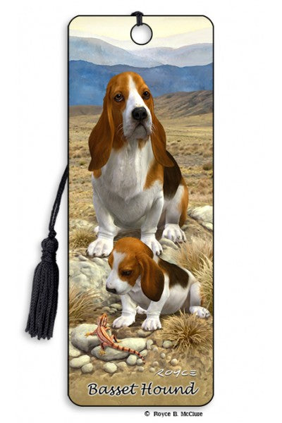 Artgame Basset Hound 3D Bookmark
