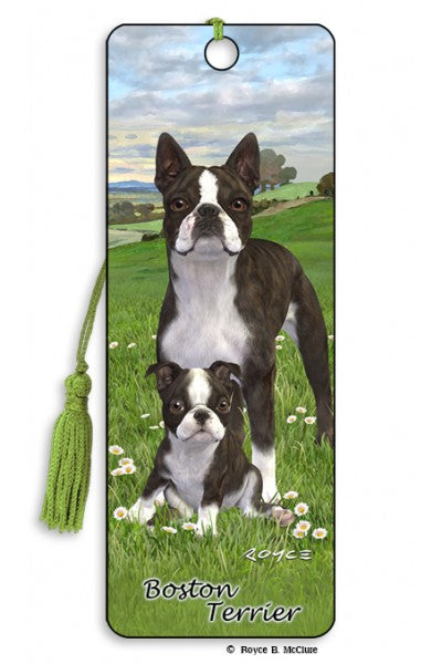 Artgame Boston Terrier 3D Bookmark