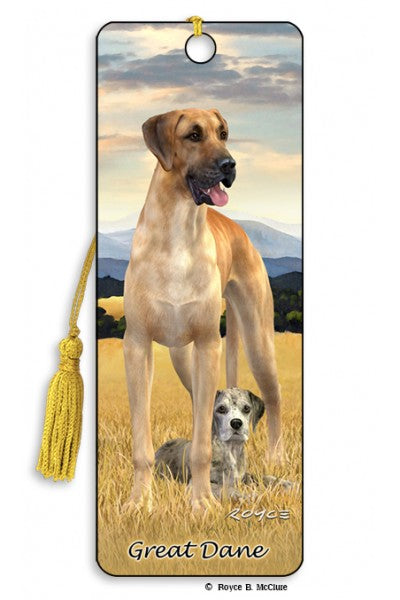 Artgame great Dane 3d Bookmark