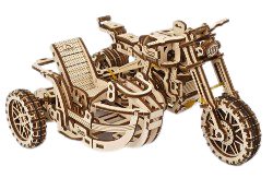 image Ugears Scambler UGR-10 with sidecar model kit