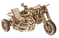Ugears Scambler UGR-10 with sidecar model kit