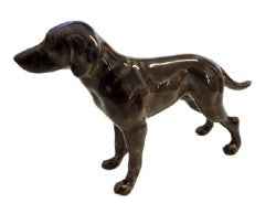 Wiemaraner Dog miniature ceramic Figurine