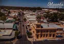 Post Card Drone Shot George Street Moonta South Australia