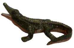 Crocodile Turning Right Ceramic Miniature figurine