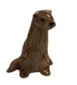 Otter Sitting Ceramic Miniature animal Figurine