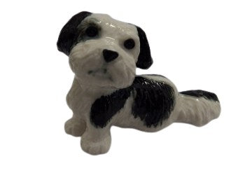 image Bob The Dog  sitting Down ceramic miniature figurine