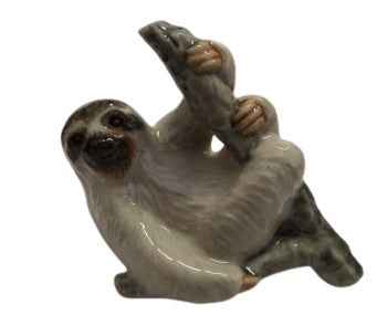 Sloth Tree ceramic Miniature Figurine