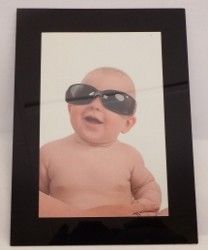 Versatile Magnetic Fridge Frame Black