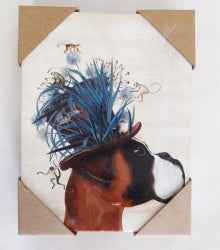 Boxer Dog hat monkeys