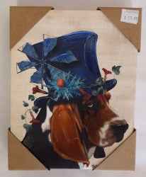 Bassett Hound hat windmill Canvas Print