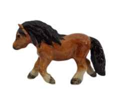 Welsh mountain pony miniature ceramic figurine