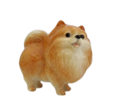 Pomeranian Ceramic Miniature Figurine