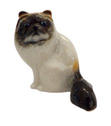 image Himalayan Cat Ceramic Miniature porcelain animal Figurine