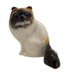 Himalayan Cat Ceramic Miniature Figurine