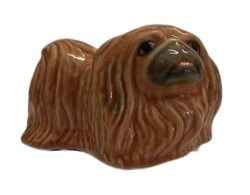 Pekingese Dog ceramic miniature animal Figurine