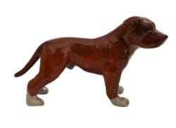 Staffordshire Bull terrier Ceramic minature porcelaindog figurine