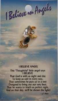 I Believe in Angels Guardian Angel Pin