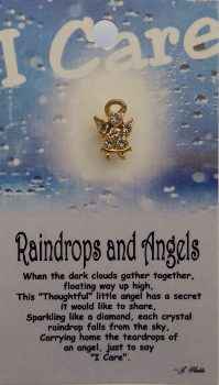 Raindrops and Angels Guardian angel Pins