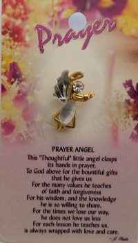 Prayer Guardian Angel Pin
