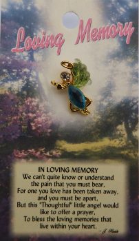 image Loving Memory Guardian Angel Pin