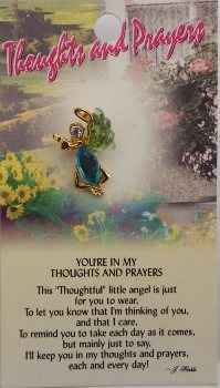 Thoughts & Prayer Guardian Angel Pins