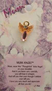 Mum Guardian Angel Pin