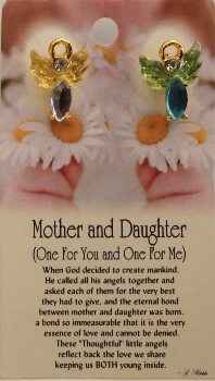 Mother & Daughter Guardian Angel Pin