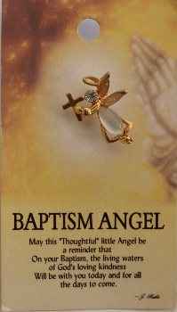 Baptism Guardian Angel Pin