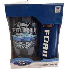 Ford Giftpack Stein Glass & Magnetic Bottle Opener