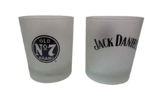 Jack Daniels S2 Frosted Spirit Glasses Set of 2