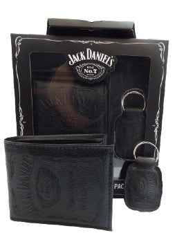 Jack Daniels Wallet & Keyring Gift Pack