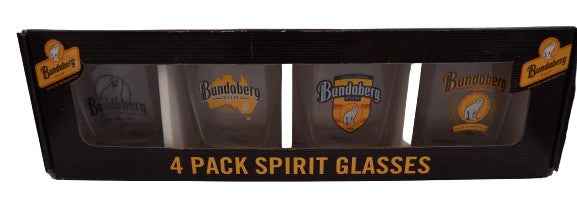 Bundaberg Rum 4 Pack Spirit Glasses
